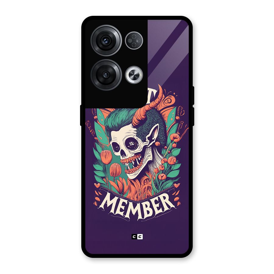 Cult Member Glass Back Case for Oppo Reno8 Pro 5G