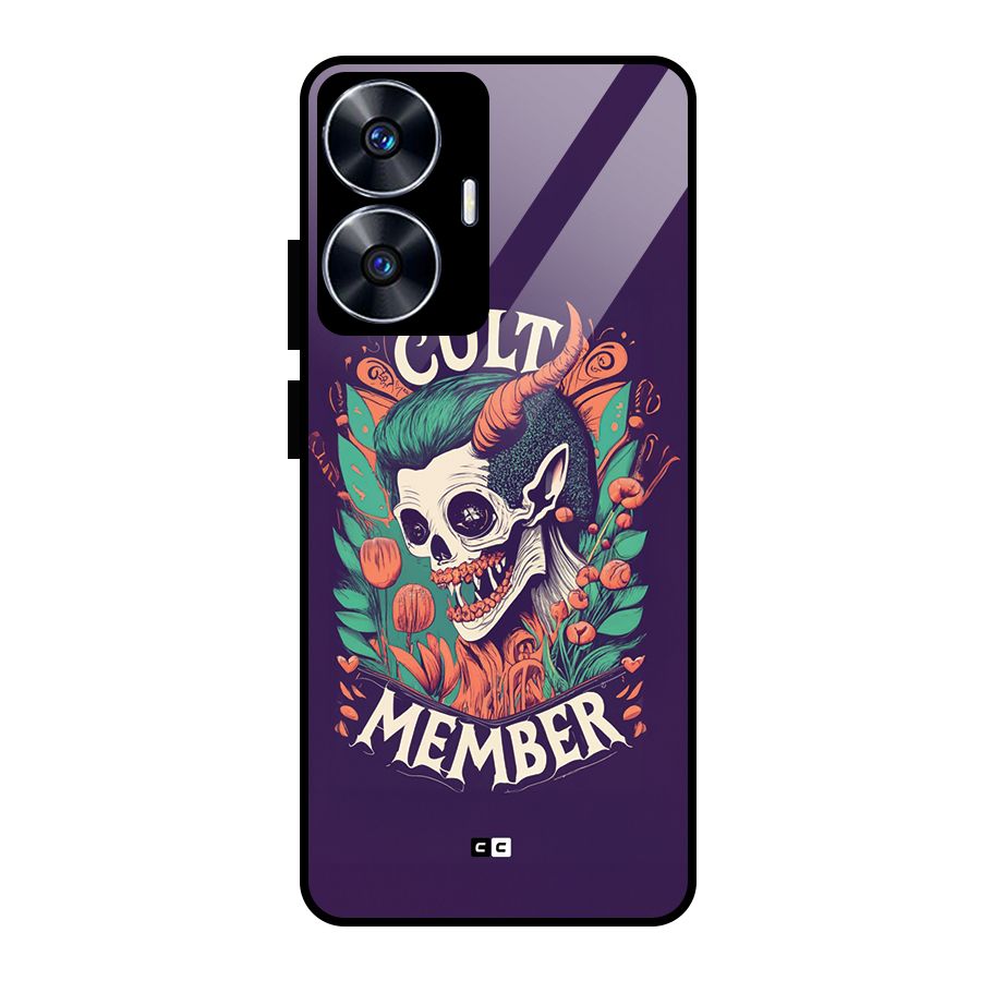 Cult Member Glass Back Case for Realme Narzo N55