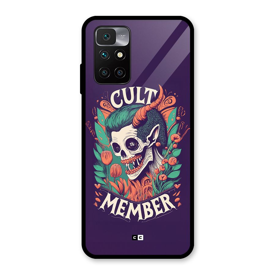 Cult Member Glass Back Case for Redmi 10 Prime