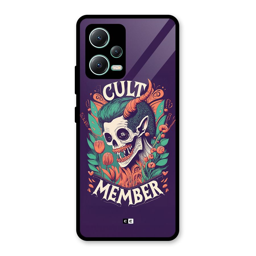 Cult Member Glass Back Case for Redmi Note 12 5G