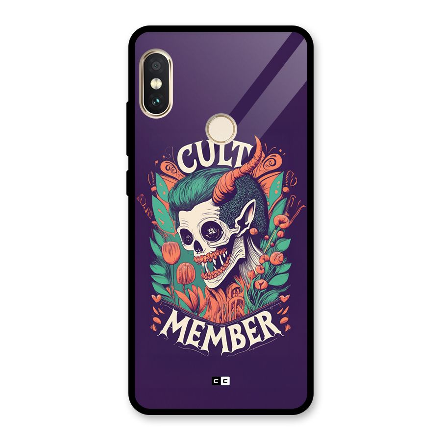Cult Member Glass Back Case for Redmi Note 5 Pro