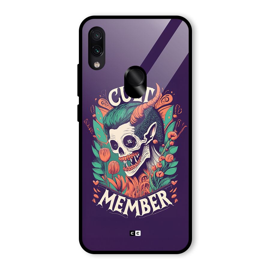 Cult Member Glass Back Case for Redmi Note 7 Pro