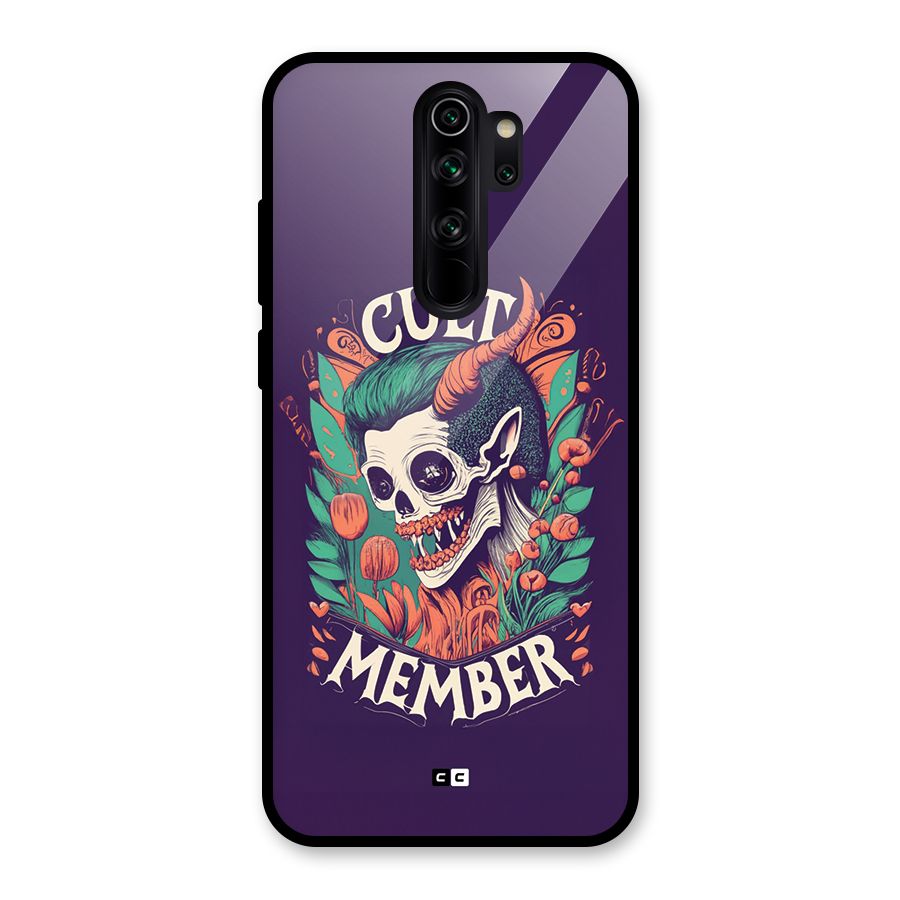 Cult Member Glass Back Case for Redmi Note 8 Pro