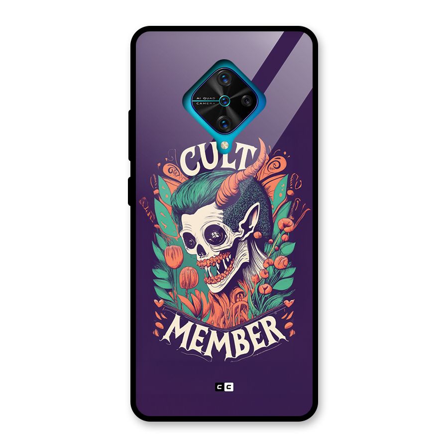 Cult Member Glass Back Case for Vivo S1 Pro
