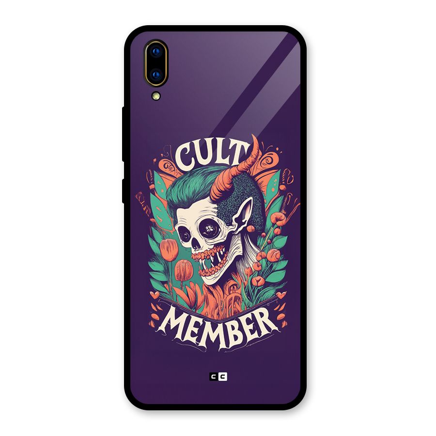 Cult Member Glass Back Case for Vivo V11 Pro