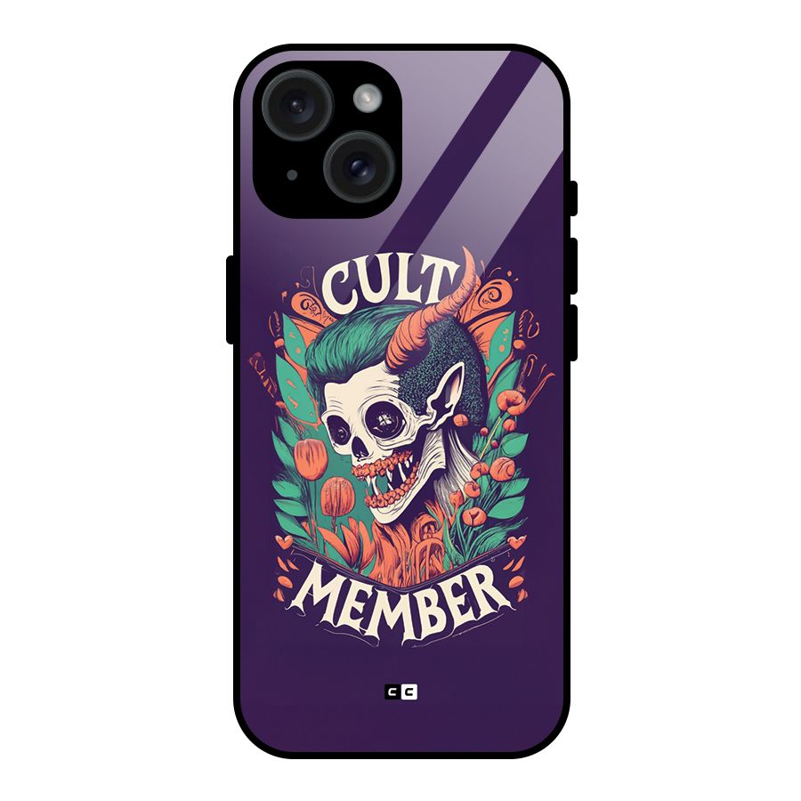 Cult Member Glass Back Case for iPhone 15