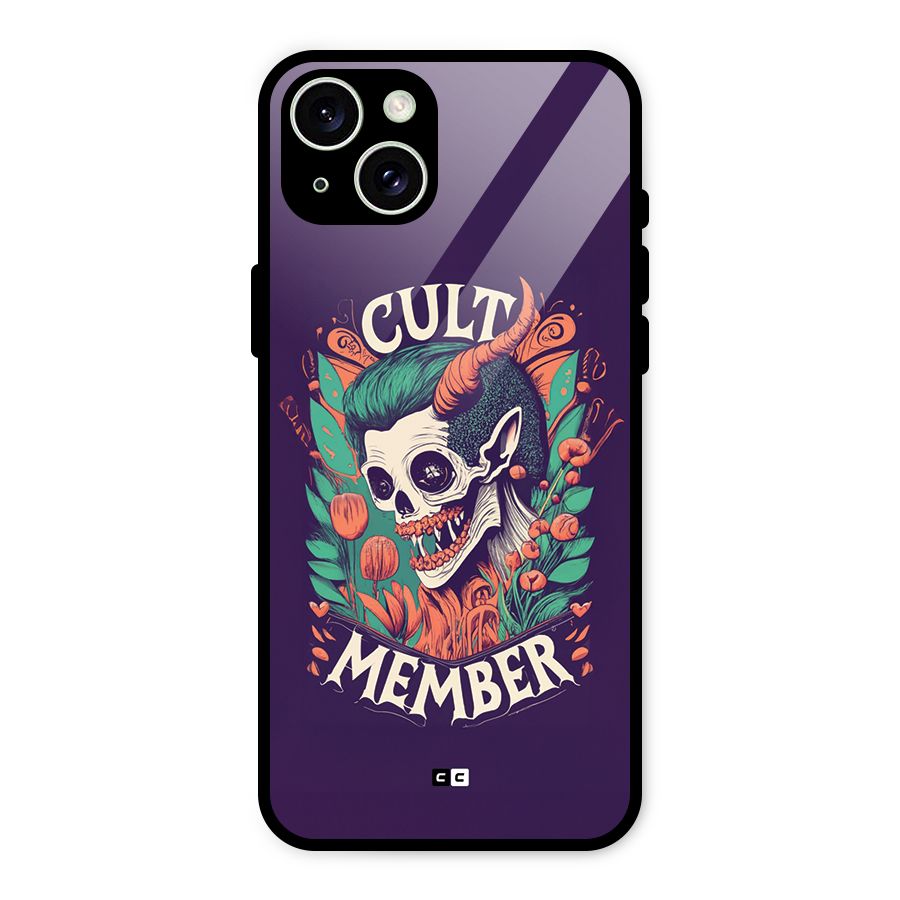Cult Member Glass Back Case for iPhone 15 Plus