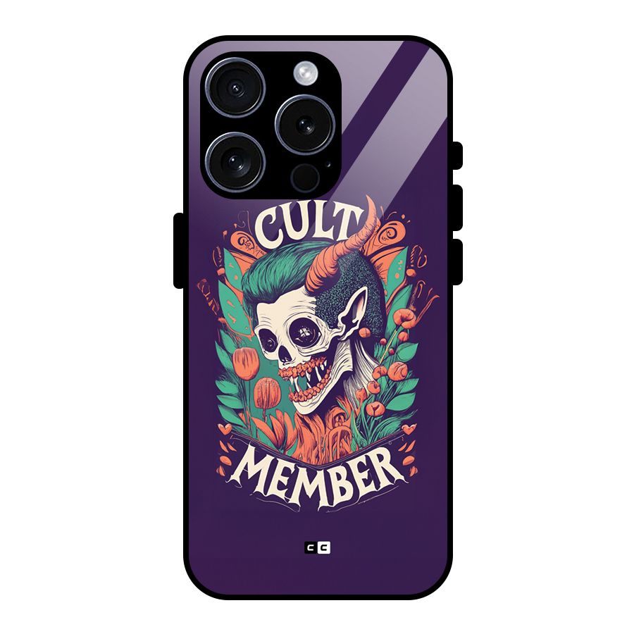 Cult Member Glass Back Case for iPhone 15 Pro