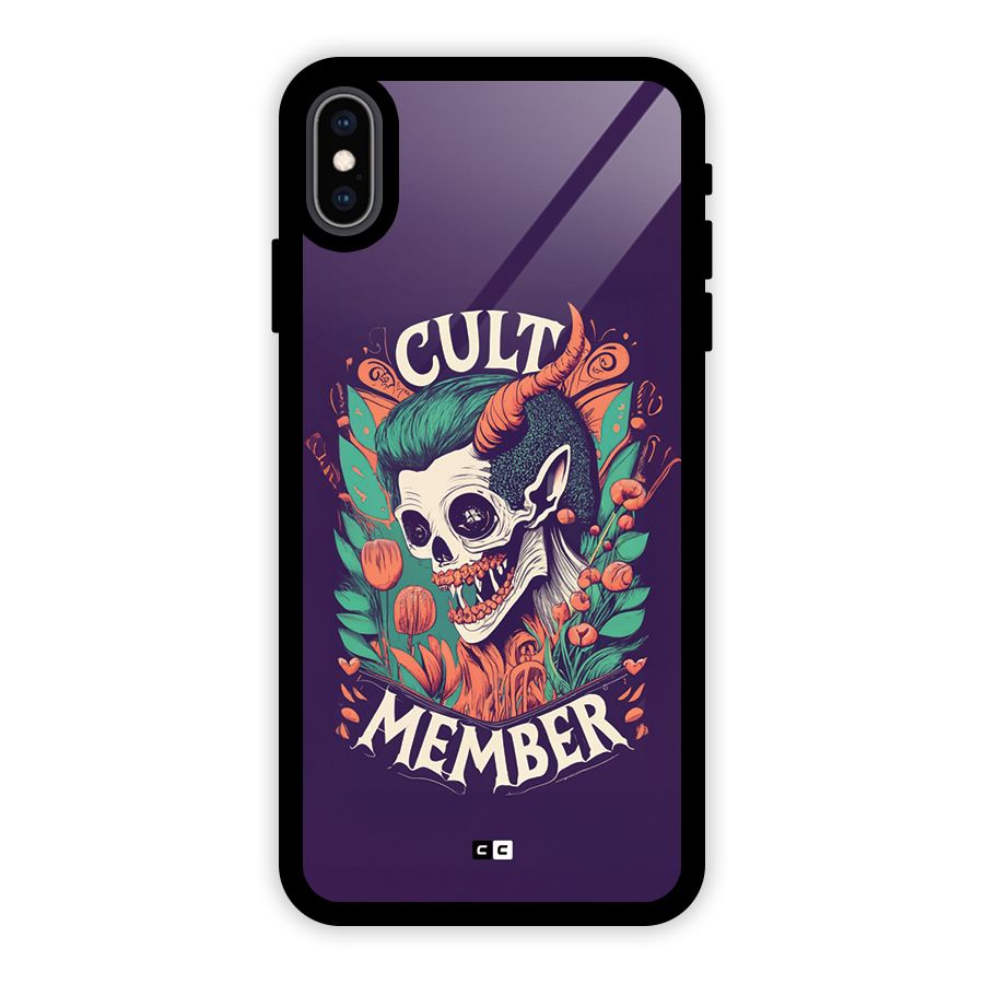Cult Member Glass Back Case for iPhone XS Max