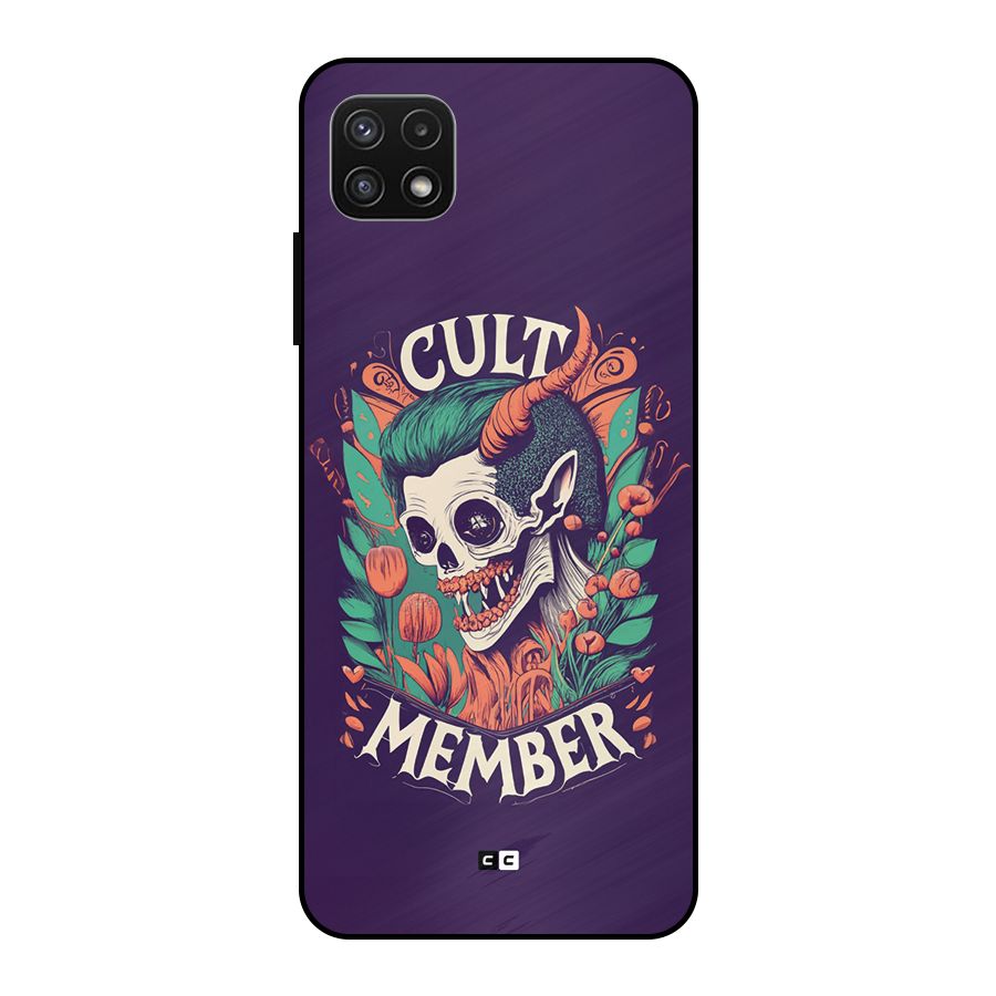 Cult Member Metal Back Case for Galaxy A22 5G