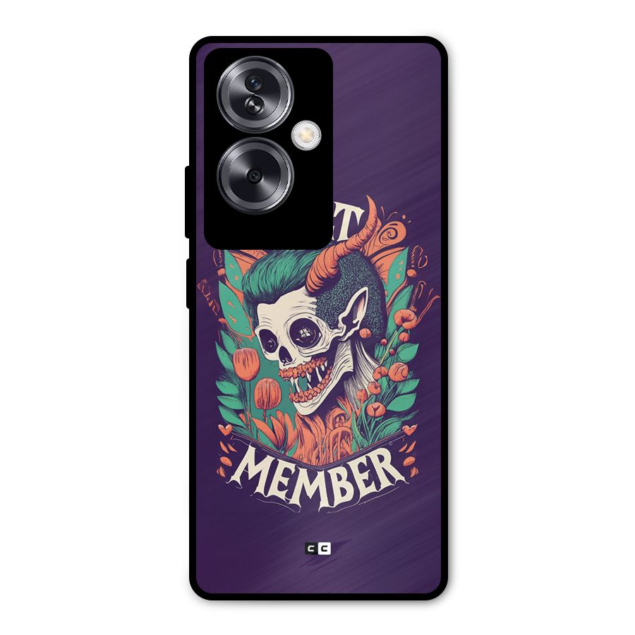 Cult Member Metal Back Case for Oppo A79 5G