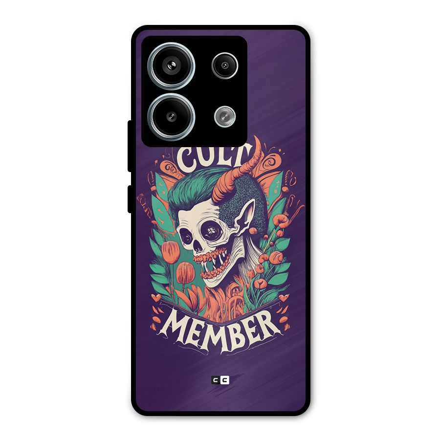 Cult Member Metal Back Case for Redmi Note 13 Pro 5G