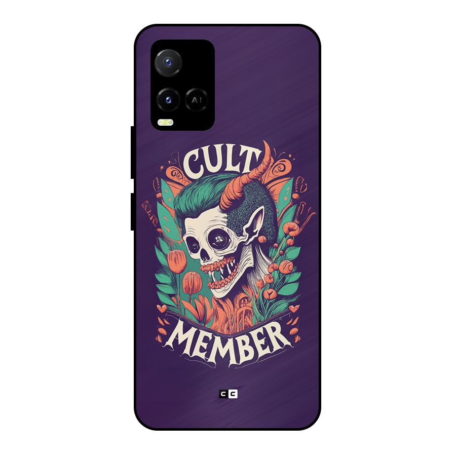 Cult Member Metal Back Case for Vivo Y21G