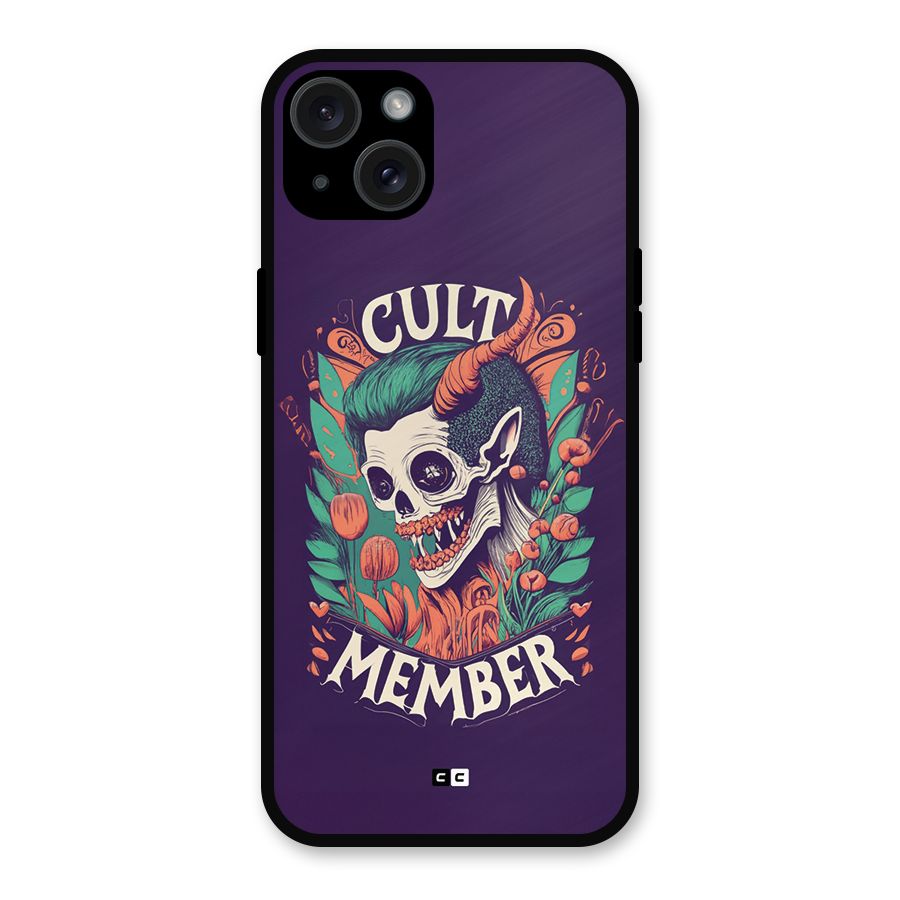Cult Member Metal Back Case for iPhone 15 Plus