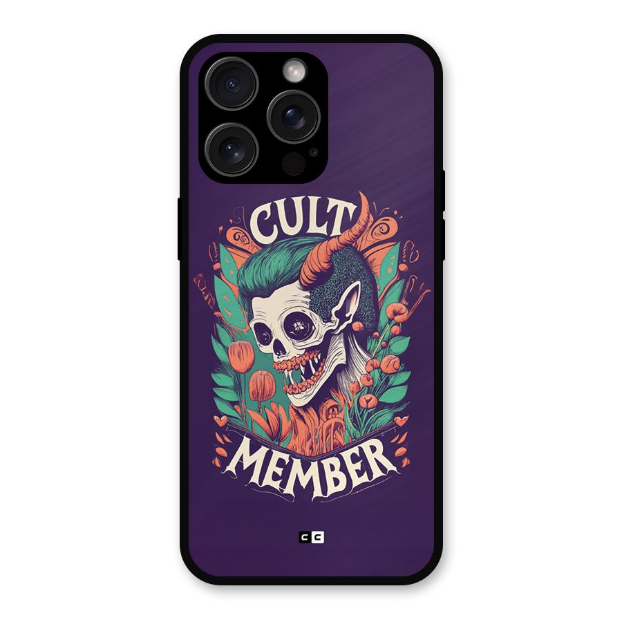 Cult Member Metal Back Case for iPhone 15 Pro Max