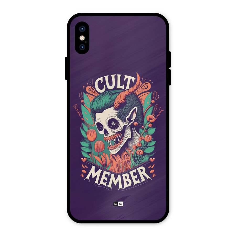 Cult Member Metal Back Case for iPhone XS Max