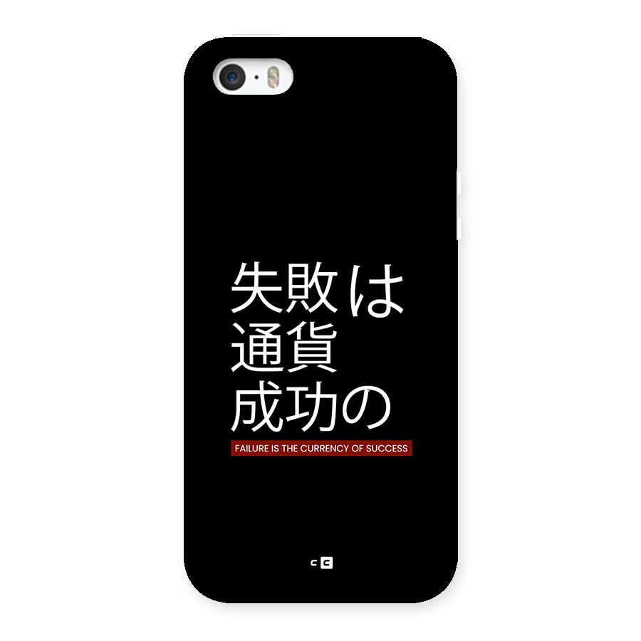 Currency Of Success Back Case for iPhone 5 5s