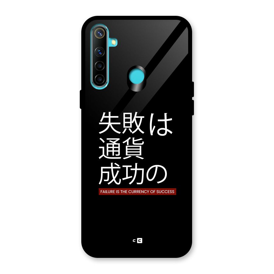Currency Of Success Glass Back Case for Realme 5