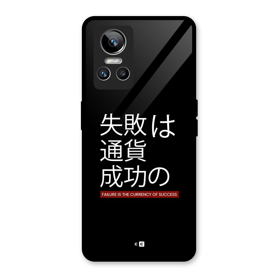 Currency Of Success Glass Back Case for Realme GT Neo 3