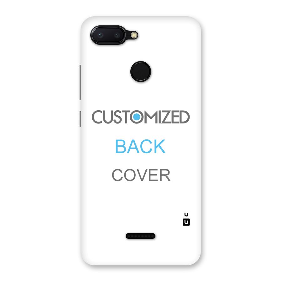 Customized Back Case for Redmi 6