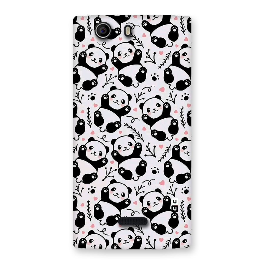 Cute Adorable Panda Pattern Back Case for Canvas Nitro 2 E311