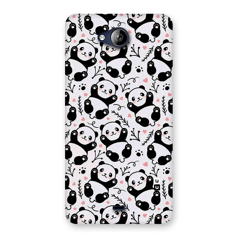 Cute Adorable Panda Pattern Back Case for Canvas Play Q355