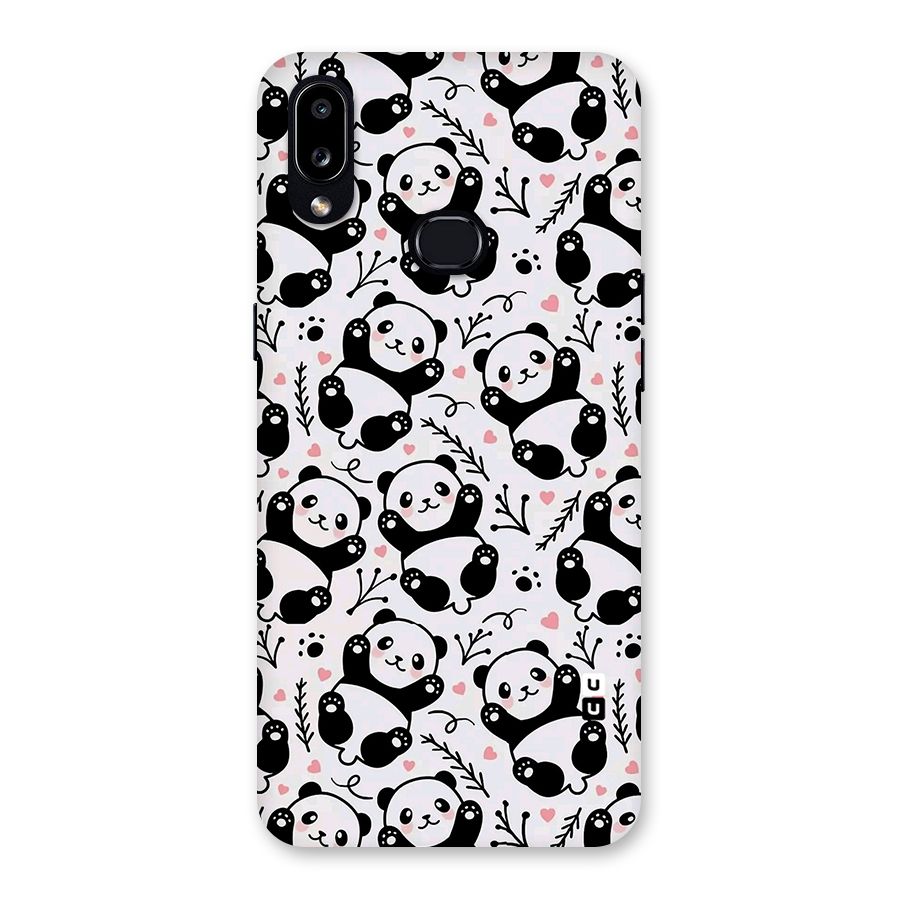Cute Adorable Panda Pattern Back Case for Galaxy A10s