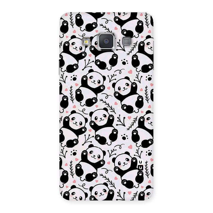 Cute Adorable Panda Pattern Back Case for Galaxy A3