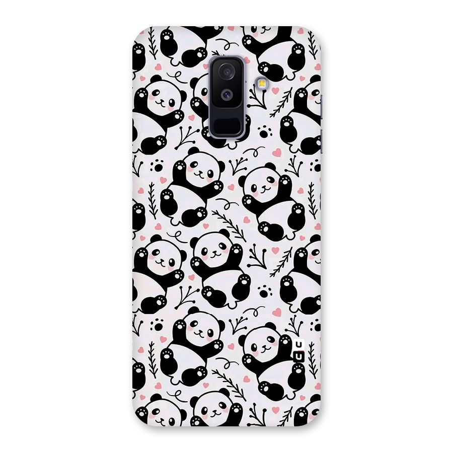 Cute Adorable Panda Pattern Back Case for Galaxy A6 Plus