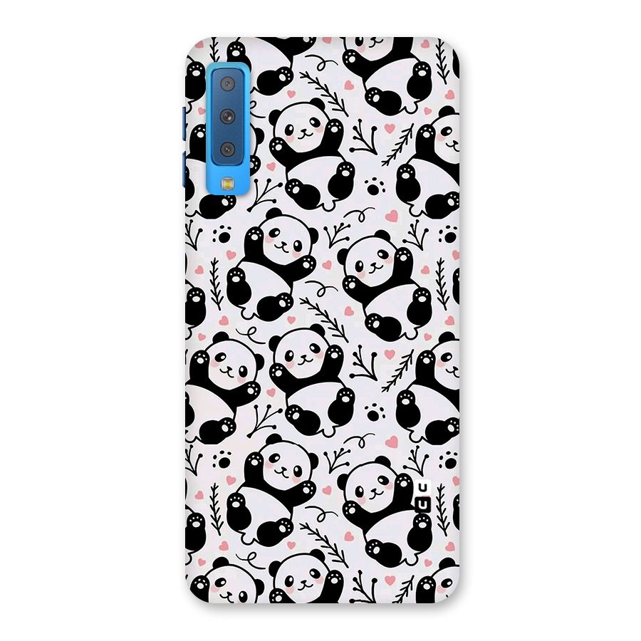 Cute Adorable Panda Pattern Back Case for Galaxy A7 (2018)