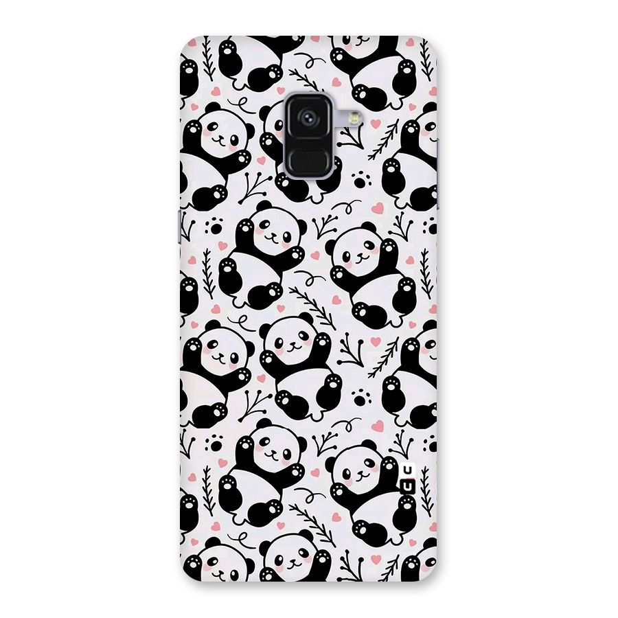 Cute Adorable Panda Pattern Back Case for Galaxy A8 Plus