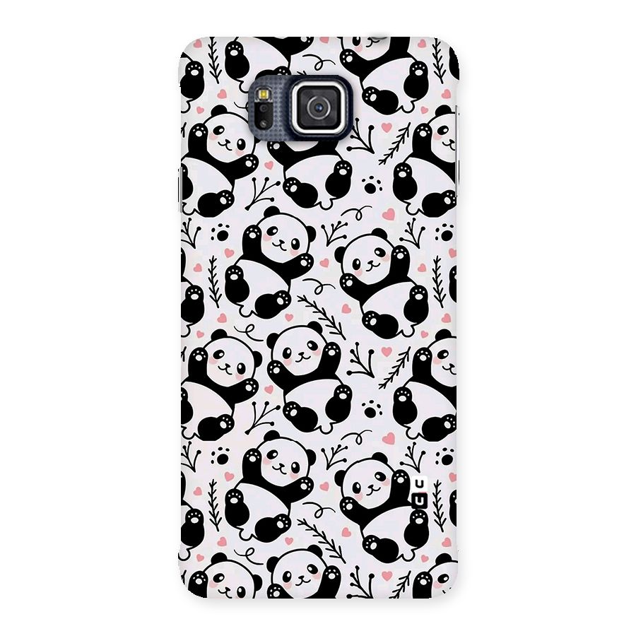 Cute Adorable Panda Pattern Back Case for Galaxy Alpha