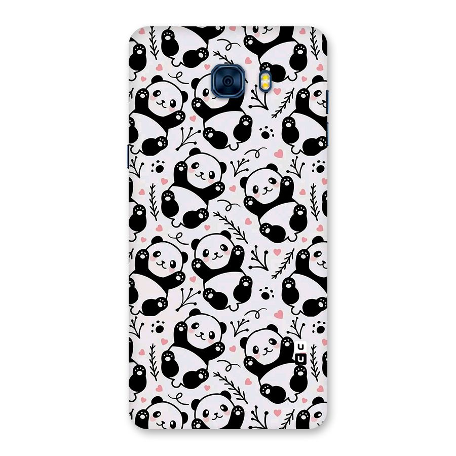 Cute Adorable Panda Pattern Back Case for Galaxy C7 Pro