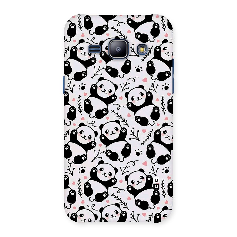Cute Adorable Panda Pattern Back Case for Galaxy J1