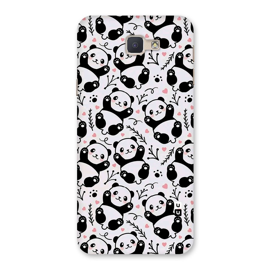 Cute Adorable Panda Pattern Back Case for Galaxy J5 Prime