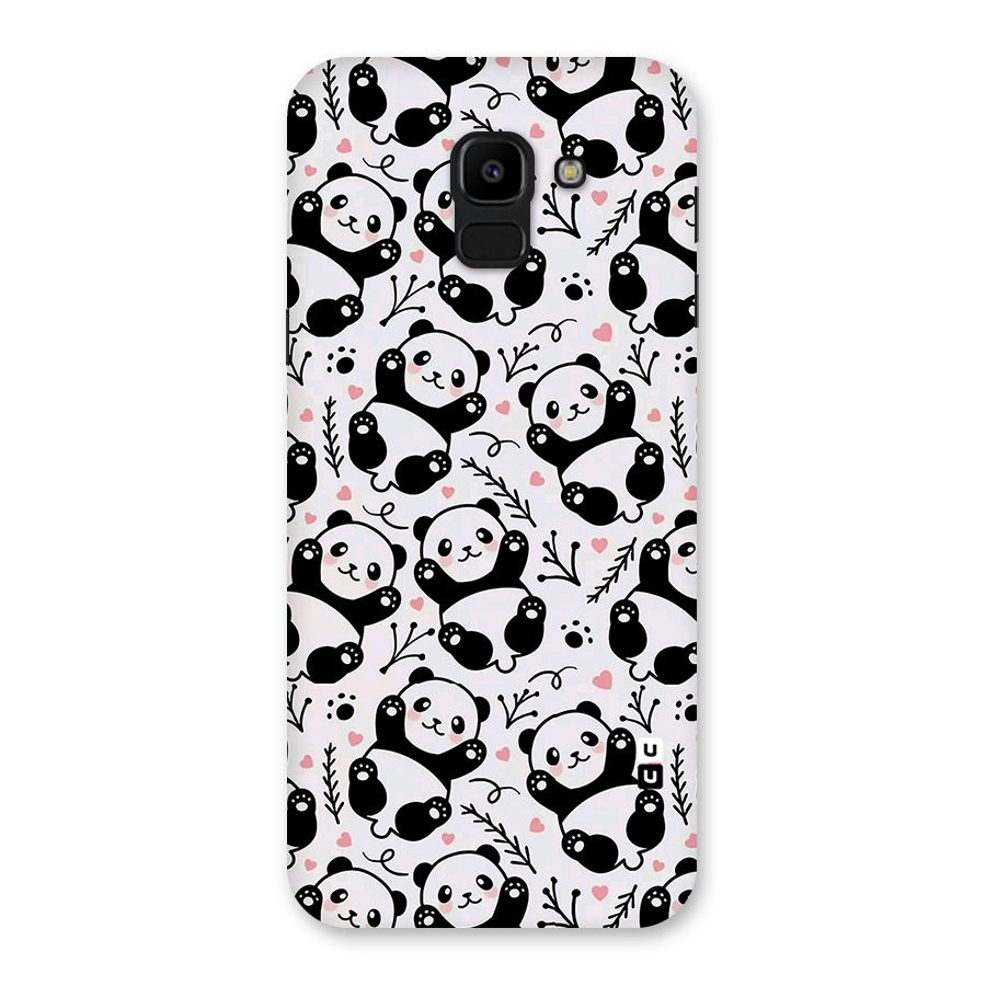 Cute Adorable Panda Pattern Back Case for Galaxy J6