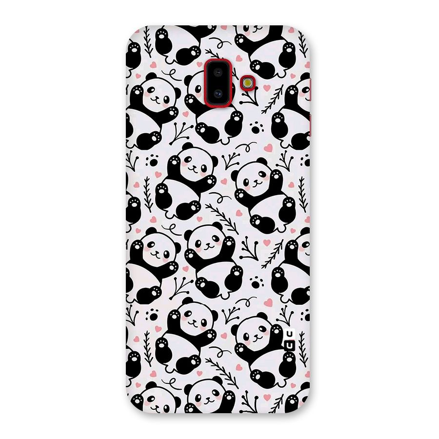 Cute Adorable Panda Pattern Back Case for Galaxy J6 Plus