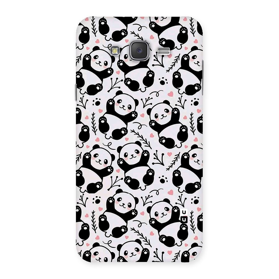 Cute Adorable Panda Pattern Back Case for Galaxy J7