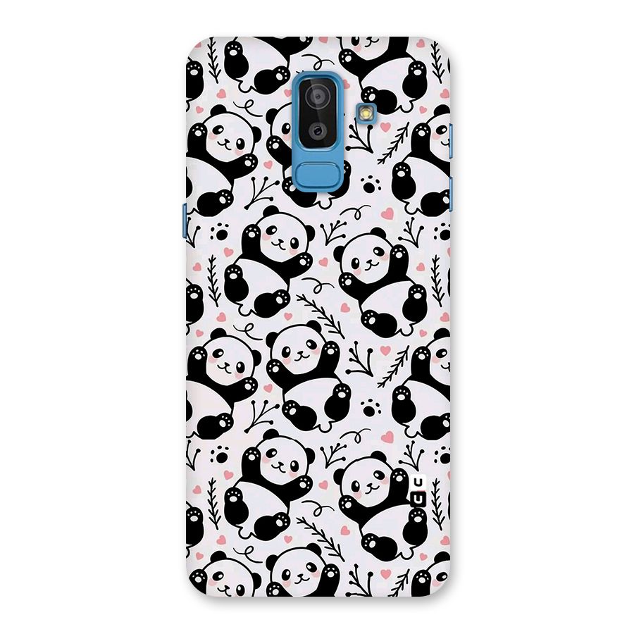 Cute Adorable Panda Pattern Back Case for Galaxy J8