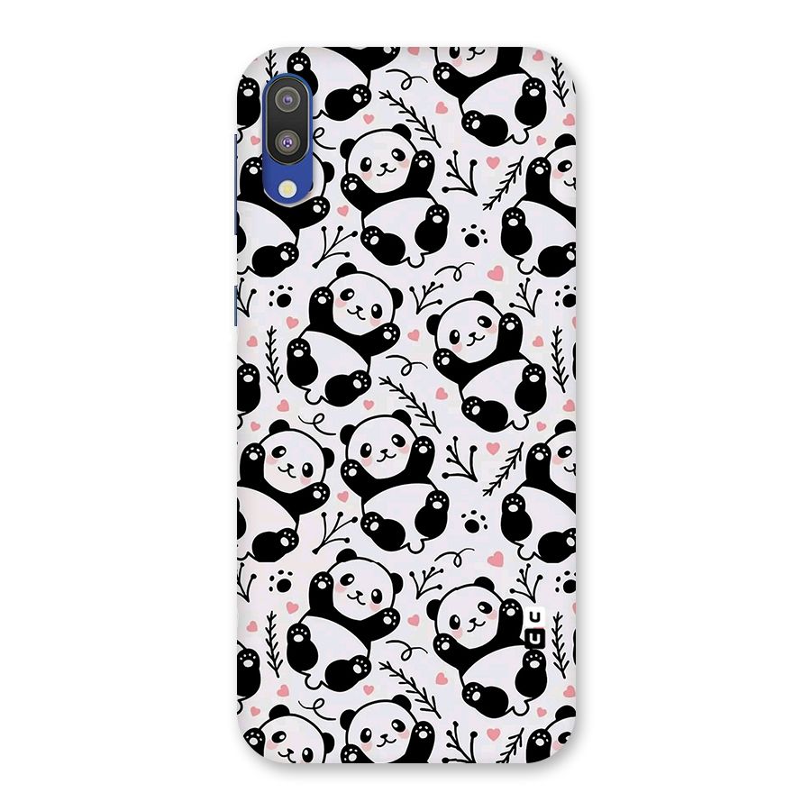 Cute Adorable Panda Pattern Back Case for Galaxy M10