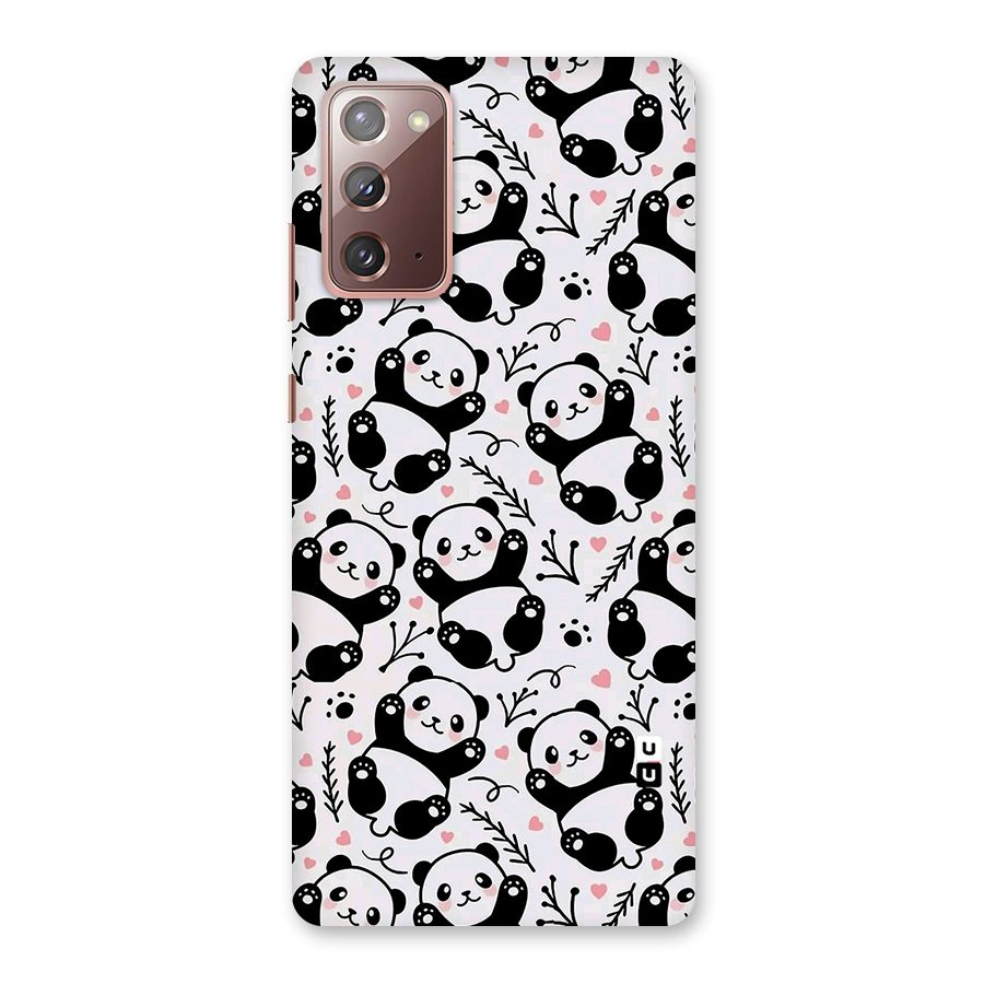 Cute Adorable Panda Pattern Back Case for Galaxy Note 20