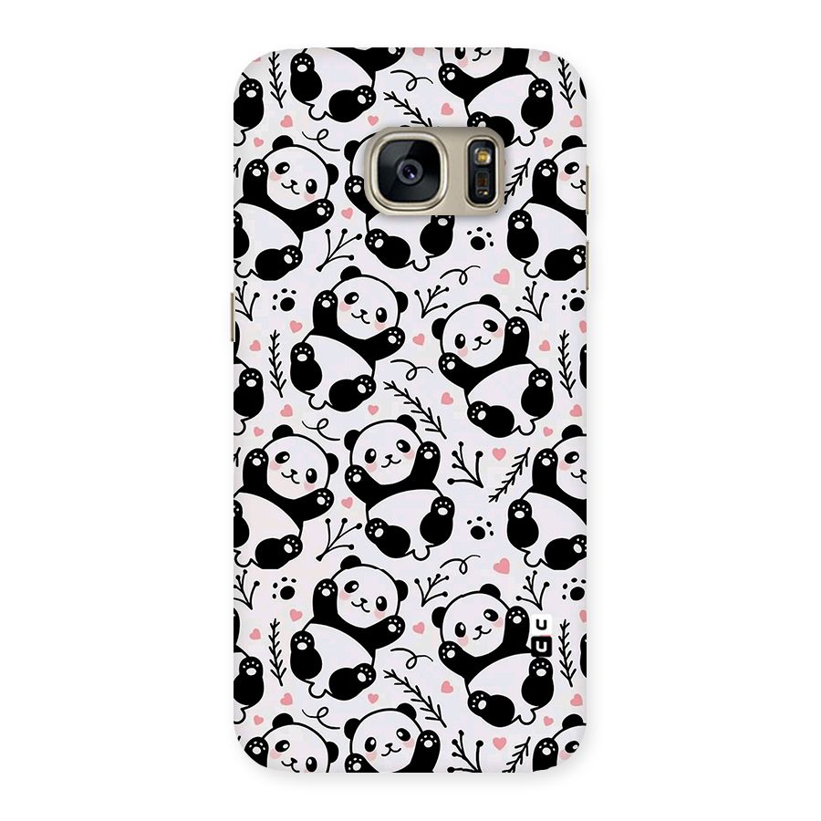 Cute Adorable Panda Pattern Back Case for Galaxy S7