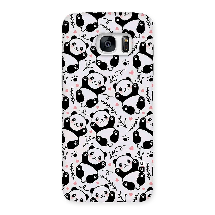 Cute Adorable Panda Pattern Back Case for Galaxy S7 Edge