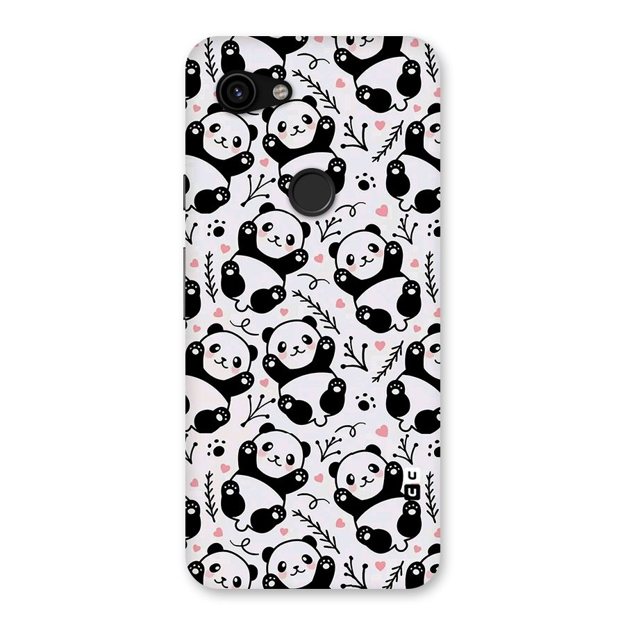 Cute Adorable Panda Pattern Back Case for Google Pixel 3a