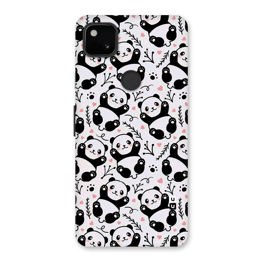 Cute Adorable Panda Pattern Back Case for Google Pixel 4a