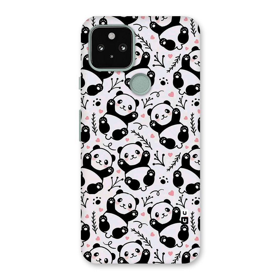 Cute Adorable Panda Pattern Back Case for Google Pixel 5