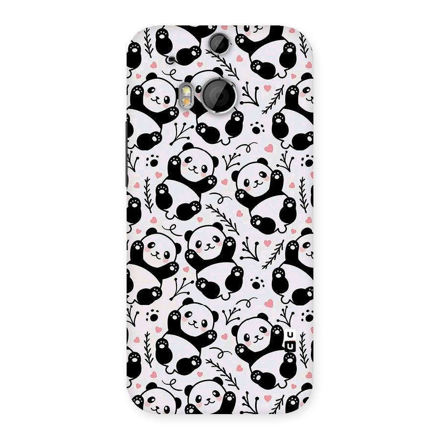 Cute Adorable Panda Pattern Back Case for HTC One M8