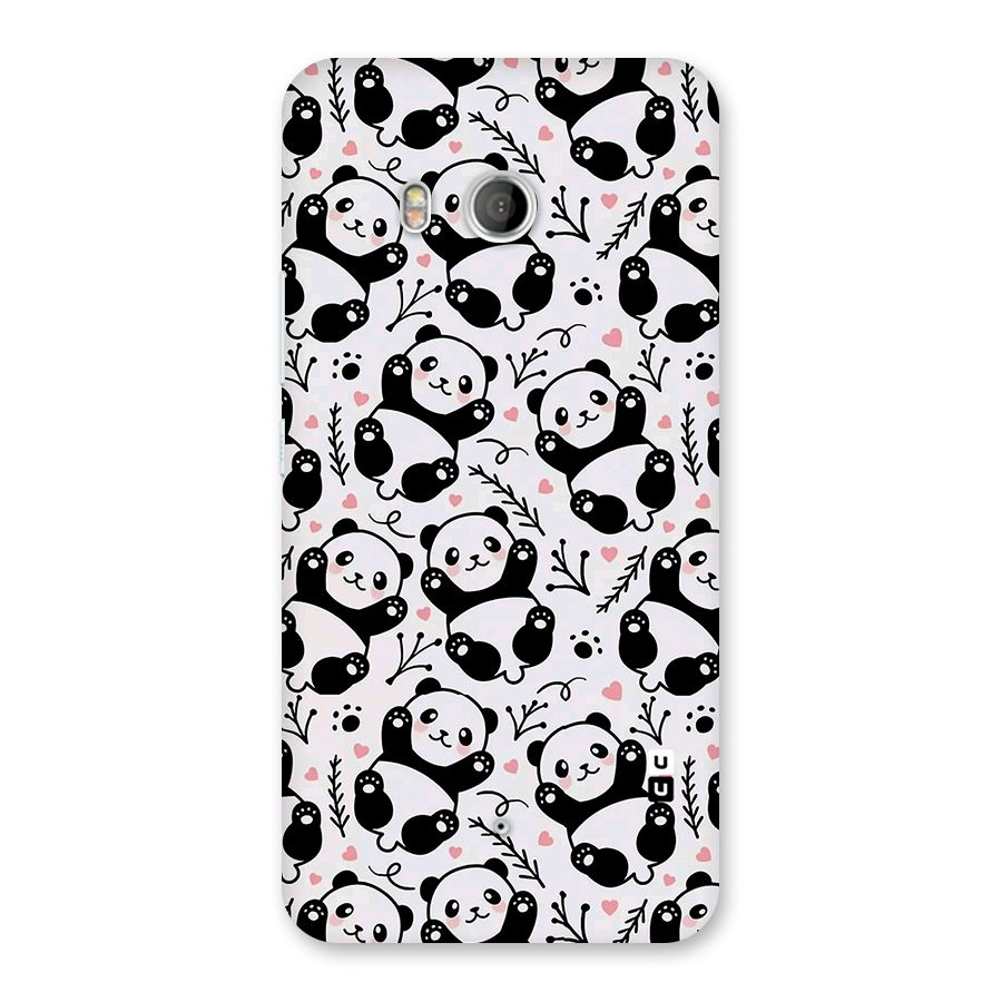Cute Adorable Panda Pattern Back Case for HTC U11
