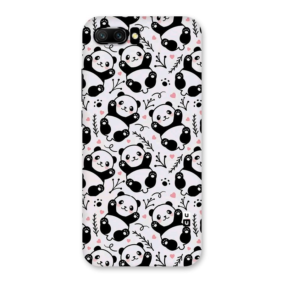 Cute Adorable Panda Pattern Back Case for Honor 10