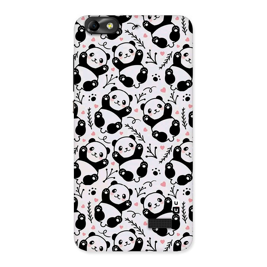 Cute Adorable Panda Pattern Back Case for Honor 4C
